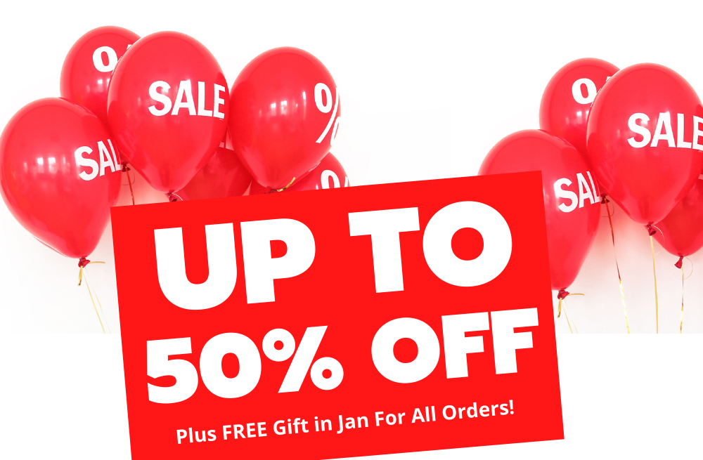 January Sale Extended  – Plus get a free gift!